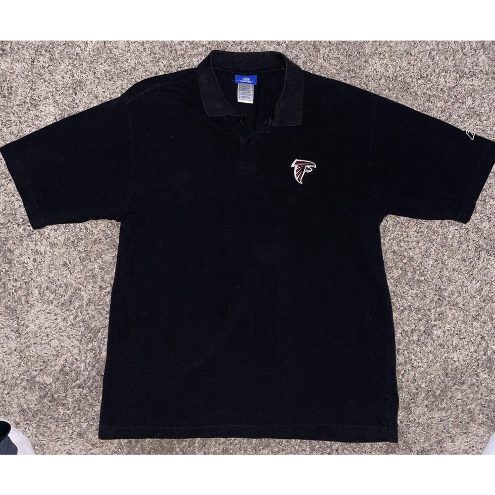 Team Issued Vintage Atlanta Falcons Reebok Short Sleeve Polo Shirt NFL Size XL